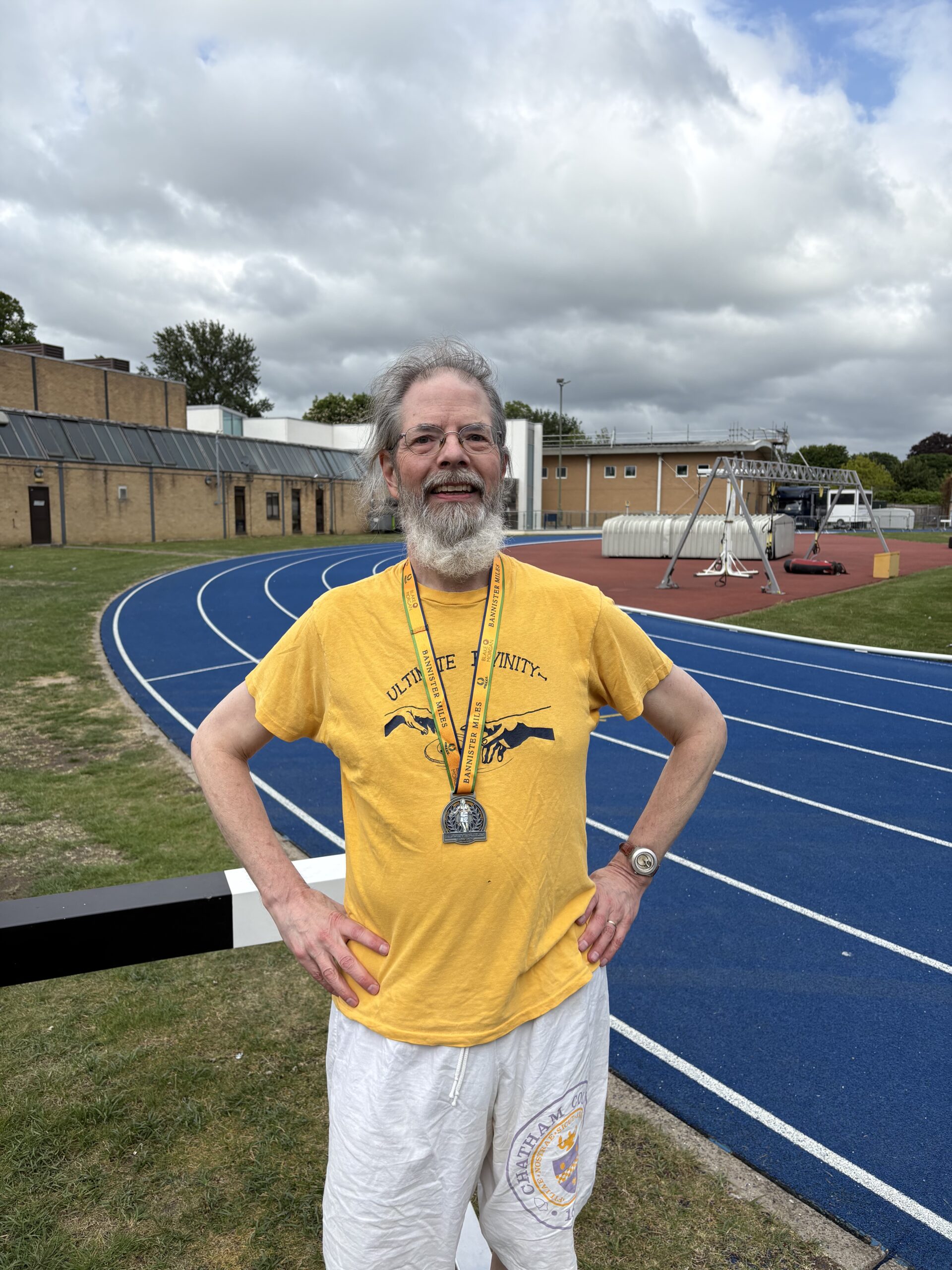 Yale Divinity School t-shirt, Chatham College gym shorts